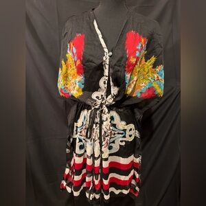 Pink Apple Black Abstract Cover-Up